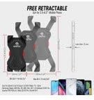 Grefay Bike Phone Holder, Motorcycle Phone Holder with Handlebar Clamp for Bicycle, Suitable with iPhone 16 15 14 Pro Max Plus/13 12 11 Pro Max Mini, XS XR X, SE/3.5-6.5 Inch Smartphone, 360 Rotatable - happygetfit.com