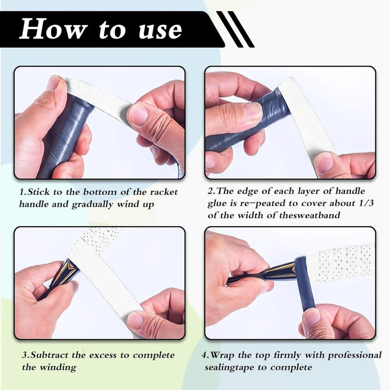 Laad afbeelding in Galerijviewer, Gripband set 10 stuks voor rackets - happygetfit.com
