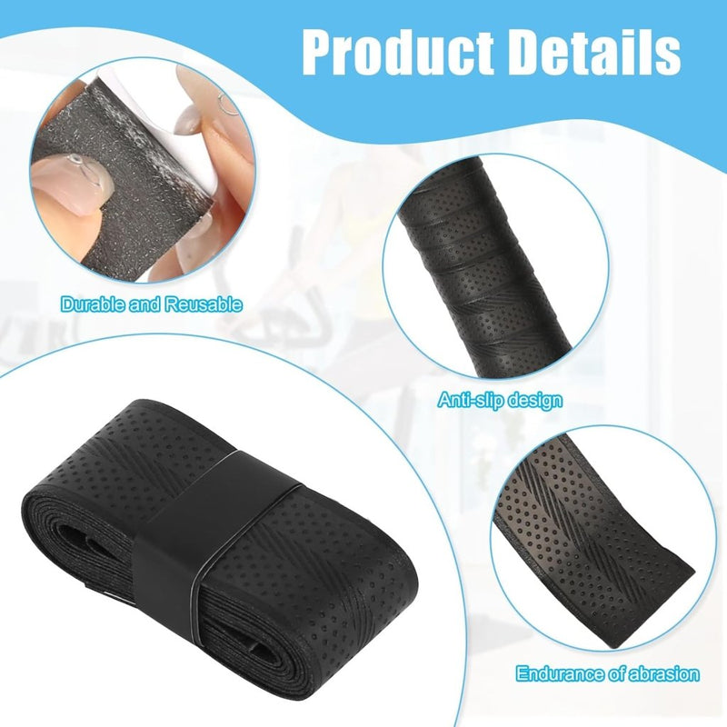 Laad afbeelding in Galerijviewer, Gripband set 12 stuks zwart voor rackets - happygetfit.com
