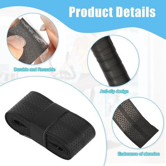 Gripband set 12 stuks zwart voor rackets - happygetfit.com