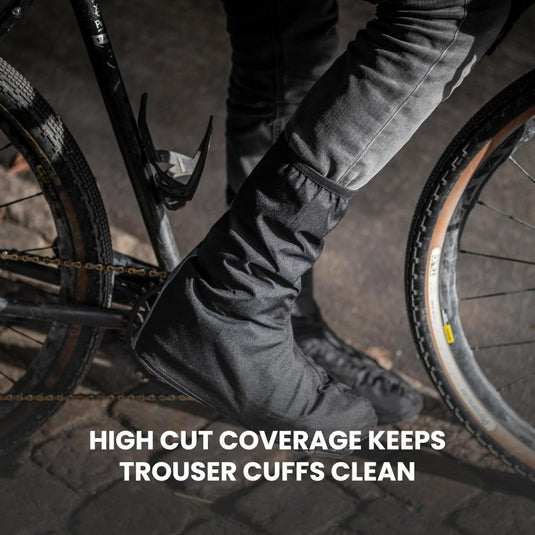 GripGrab DryFoot 2nd Edition Regenoverschoenen voor op de Fiets Hoge Regenbescherming voor Alledaagse Schoenen Klittenbandsluiting Fietsgaiters - happygetfit.com