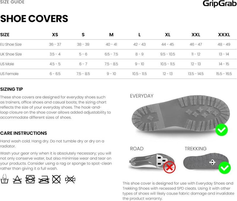 Load image into Gallery viewer, GripGrab DryFoot 2nd Edition Regenoverschoenen voor op de Fiets Hoge Regenbescherming voor Alledaagse Schoenen Klittenbandsluiting Fietsgaiters - happygetfit.com

