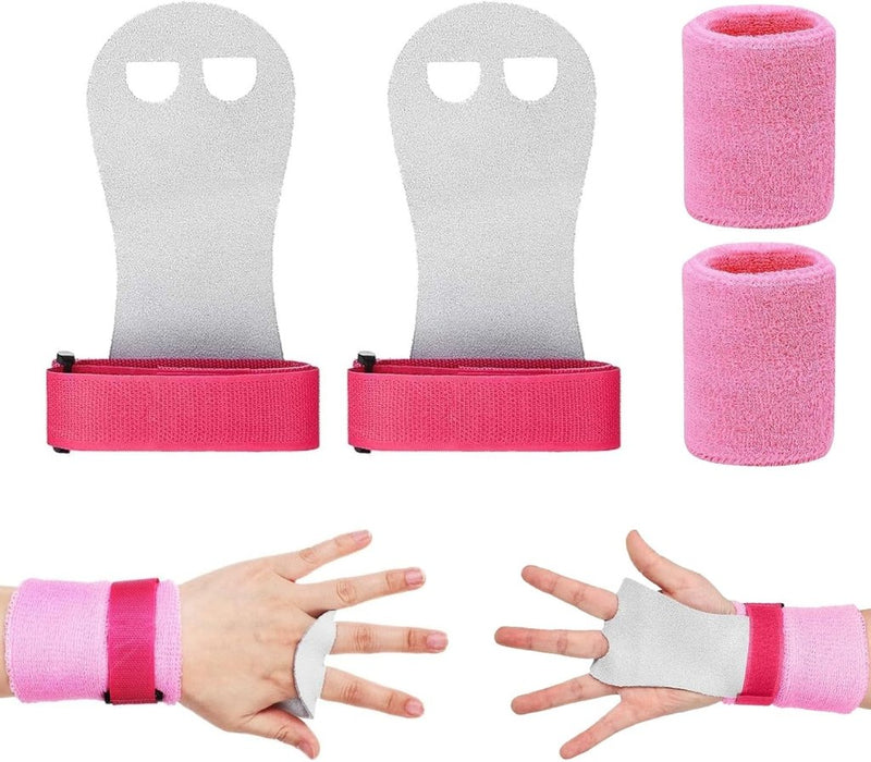 Chargez l'image dans la visionneuse de la galerie, Griphandschoenen voor kinderen turnen maat M roze - happygetfit.com
