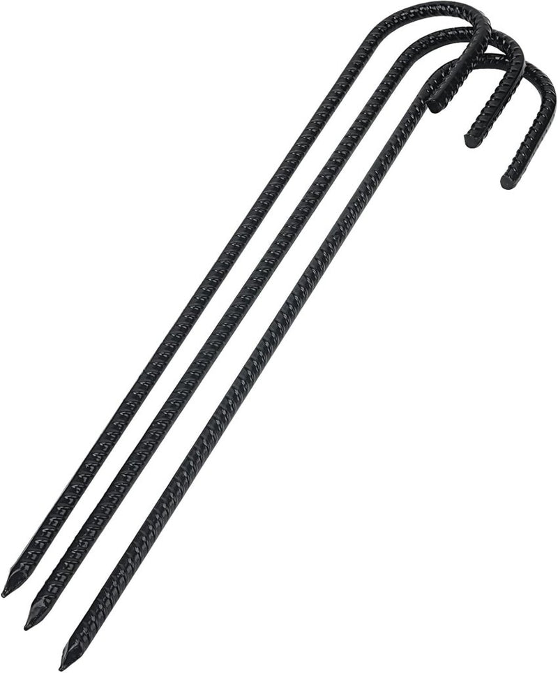 Carica immagine in Galleria Viewer, Grondankers 10 stuks 40 cm met J-haak van staal – trampoline haringen – stormankers - happygetfit.com
