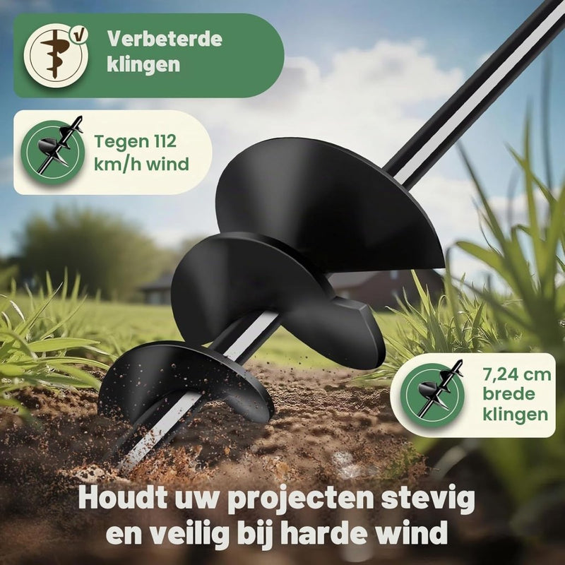 Carica immagine in Galleria Viewer, Grondankers 4 stuks 61 cm heavy duty met booradapter – trampoline ankers – stormankers - happygetfit.com
