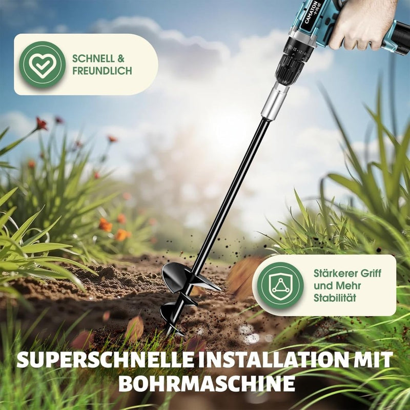 Carica immagine in Galleria Viewer, Grondankers 4 stuks 61 cm heavy duty met booradapter – trampoline ankers – stormankers - happygetfit.com
