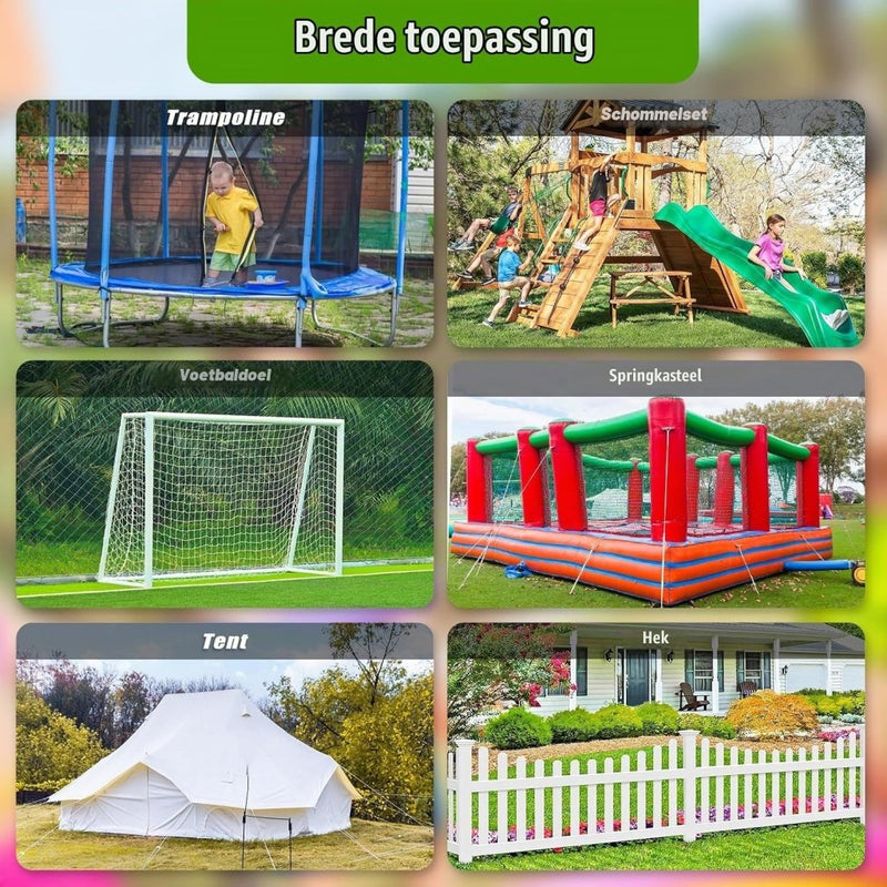 Carica immagine in Galleria Viewer, Grondankers 6 stuks 60 cm heavy duty met L-beugels en booradapter – trampoline ankers – stormankers - happygetfit.com
