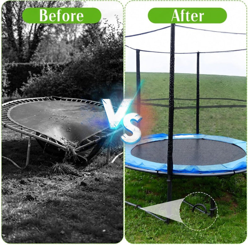 Laden Sie das Bild in Galerie -Viewer, Grondankers 8 stuks 30 cm U-vorm van verzinkt staal – trampoline ankers – stormbeveiliging - happygetfit.com
