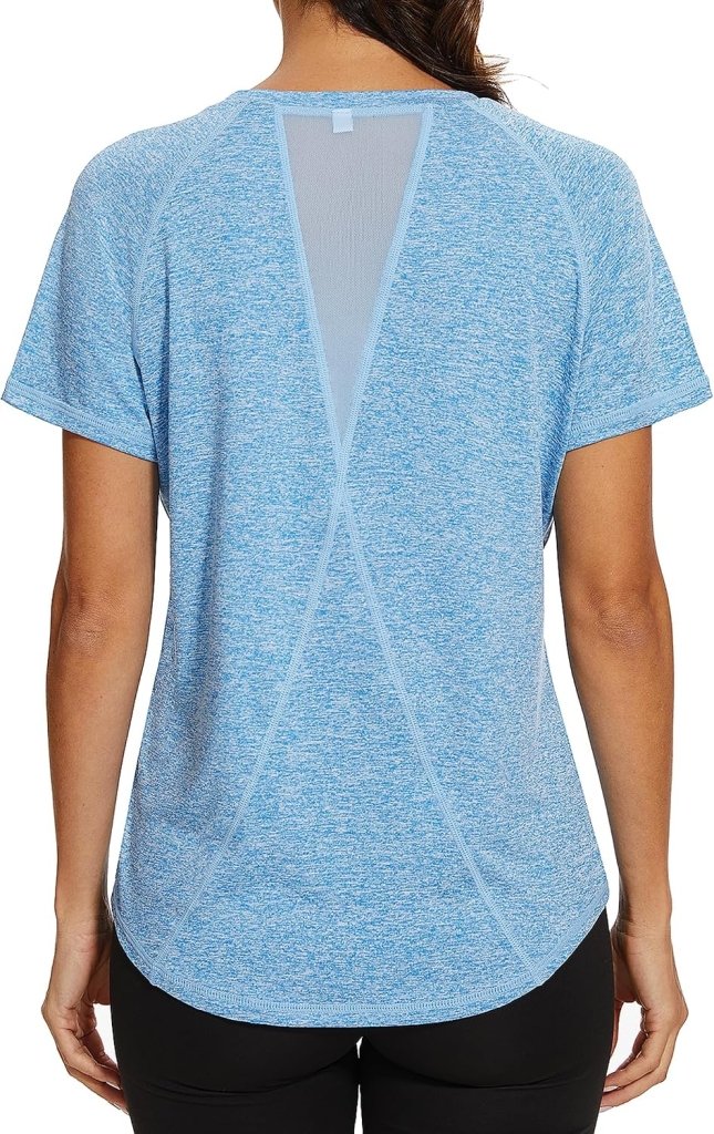 Load image into Gallery viewer, Gyabnw Sportshirt dames T-shirts dames korte mouwen elastisch shirt gym dames rug ademend mesh top fitness yoga hardlopen dans - happygetfit.com

