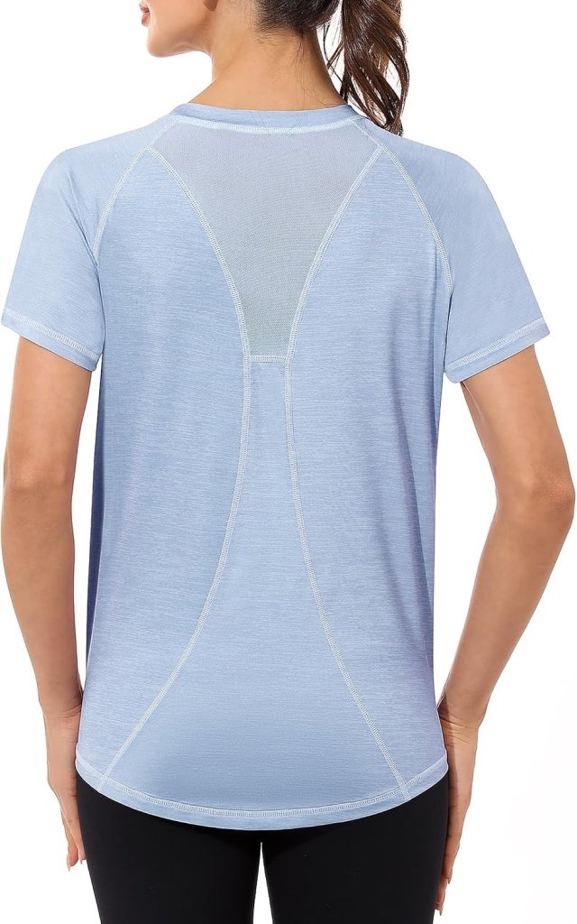 Load image into Gallery viewer, Gyabnw Sportshirt dames T-shirts dames korte mouwen elastisch shirt gym dames rug ademend mesh top fitness yoga hardlopen dans - happygetfit.com
