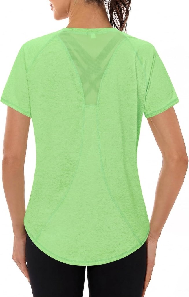 Load image into Gallery viewer, Gyabnw Sportshirt dames T-shirts dames korte mouwen elastisch shirt gym dames rug ademend mesh top fitness yoga hardlopen dans - happygetfit.com
