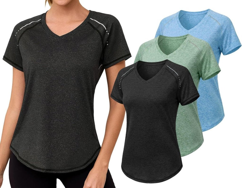 Load image into Gallery viewer, Gyabnw Sportshirt dames T-shirts dames korte mouwen elastisch shirt gym dames rug ademend mesh top fitness yoga hardlopen dans - happygetfit.com
