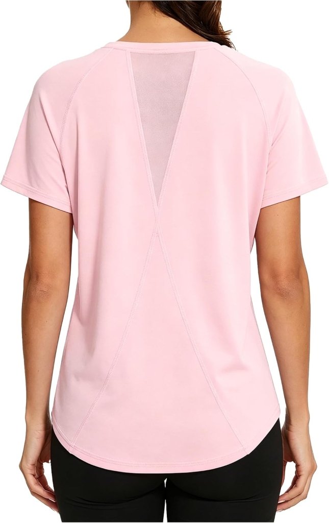 Load image into Gallery viewer, Gyabnw Sportshirt dames T-shirts dames korte mouwen elastisch shirt gym dames rug ademend mesh top fitness yoga hardlopen dans - happygetfit.com
