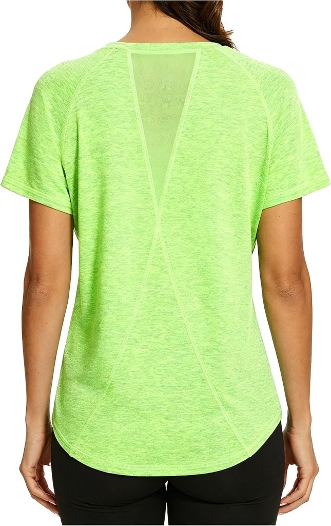 Load image into Gallery viewer, Gyabnw Sportshirt dames T-shirts dames korte mouwen elastisch shirt gym dames rug ademend mesh top fitness yoga hardlopen dans - happygetfit.com
