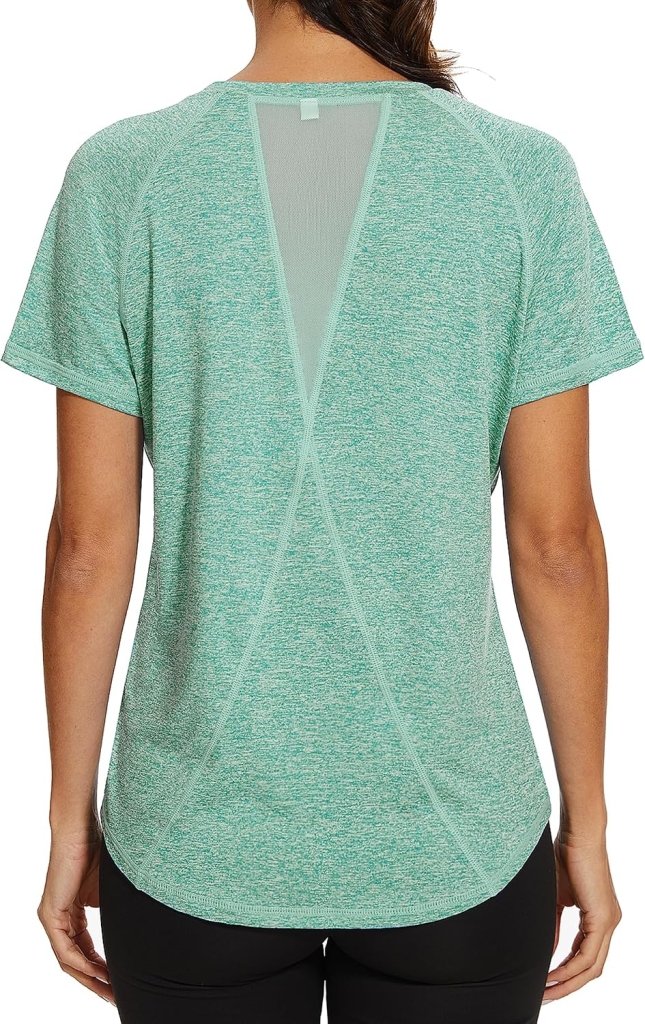 Load image into Gallery viewer, Gyabnw Sportshirt dames T-shirts dames korte mouwen elastisch shirt gym dames rug ademend mesh top fitness yoga hardlopen dans - happygetfit.com
