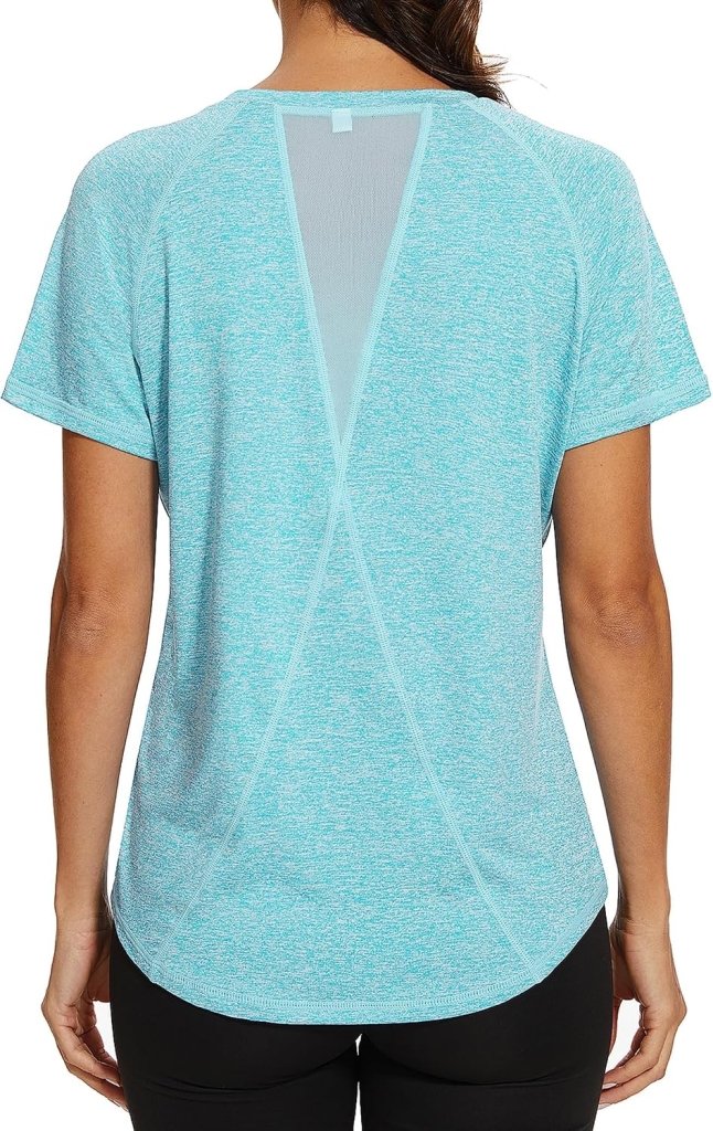 Load image into Gallery viewer, Gyabnw Sportshirt dames T-shirts dames korte mouwen elastisch shirt gym dames rug ademend mesh top fitness yoga hardlopen dans - happygetfit.com
