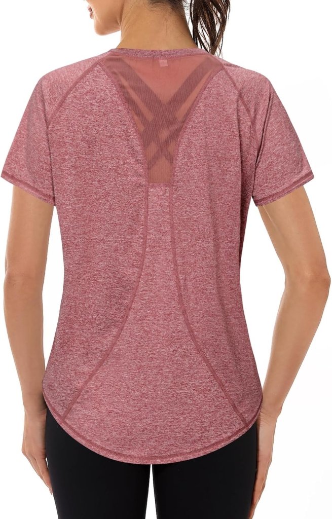Load image into Gallery viewer, Gyabnw Sportshirt dames T-shirts dames korte mouwen elastisch shirt gym dames rug ademend mesh top fitness yoga hardlopen dans - happygetfit.com
