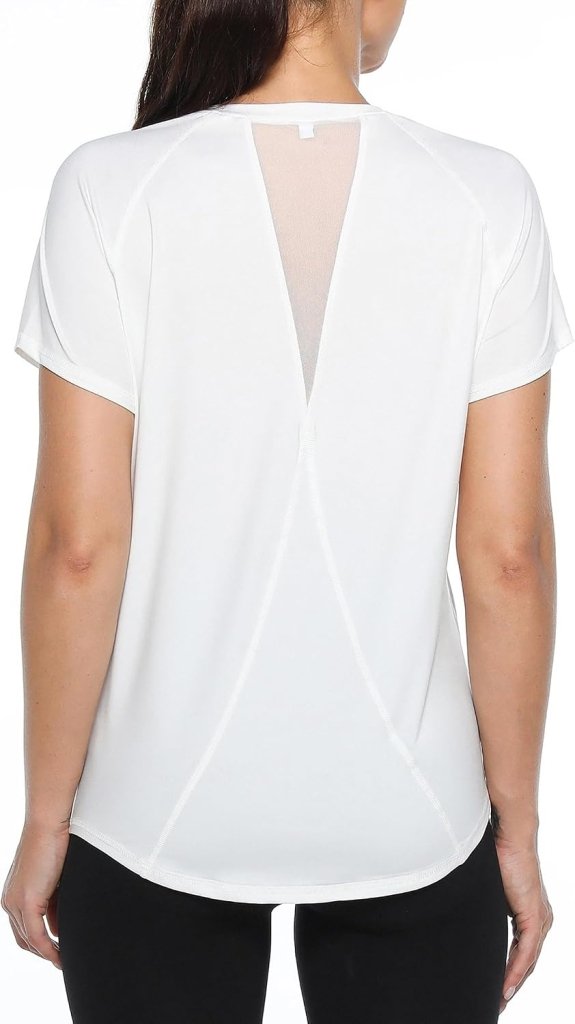 Load image into Gallery viewer, Gyabnw Sportshirt dames T-shirts dames korte mouwen elastisch shirt gym dames rug ademend mesh top fitness yoga hardlopen dans - happygetfit.com
