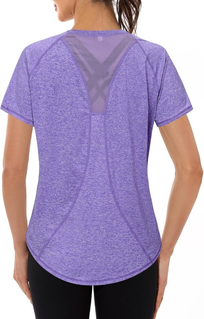 Load image into Gallery viewer, Gyabnw Sportshirt dames T-shirts dames korte mouwen elastisch shirt gym dames rug ademend mesh top fitness yoga hardlopen dans - happygetfit.com
