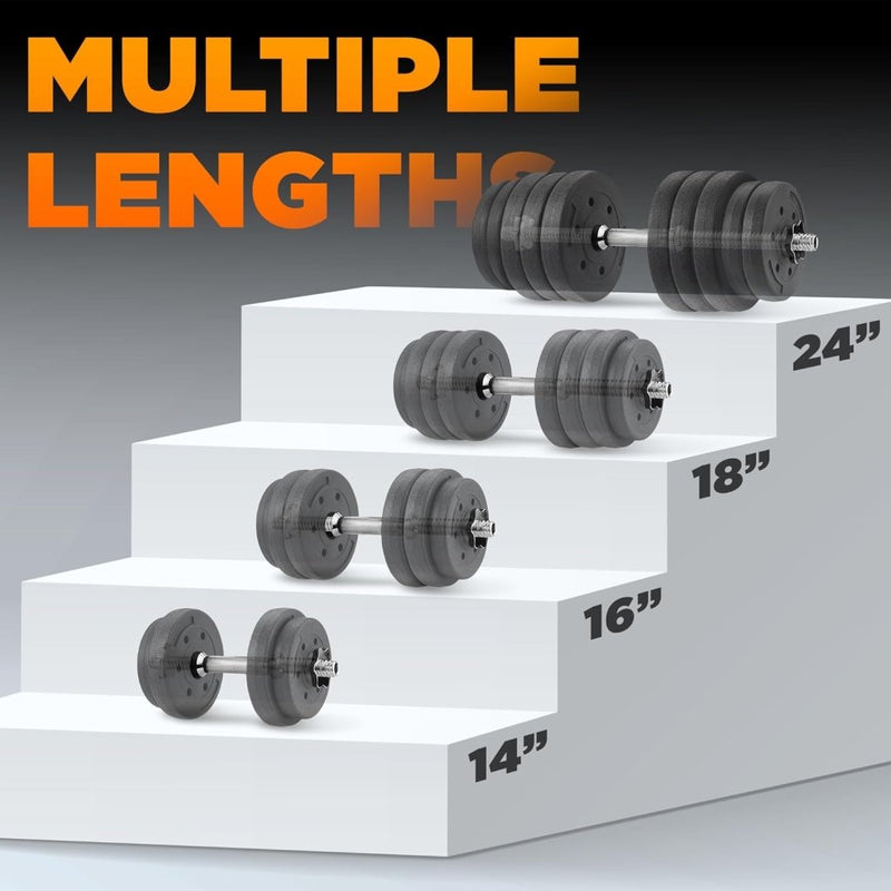 Chargez l'image dans la visionneuse de la galerie, Haltergrepen set van 2 met schroefsluiting 35 cm - happygetfit.com
