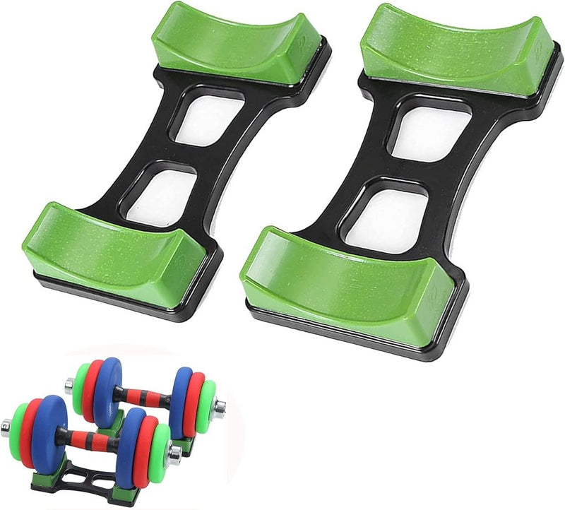 Laad afbeelding in Galerijviewer, Halterhouders set van 2 groen voor dumbbells - happygetfit.com
