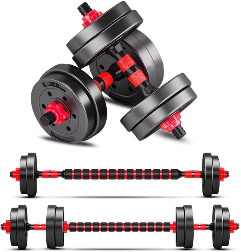 Load image into Gallery viewer, Halterset, gewichten, verstelbare halterstang, halterset, korte halters, lange halter, 10/15/20/30 kg, lange halters voor mannen en vrouwen, krachttraining - happygetfit.com
