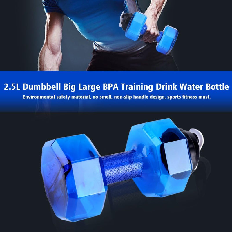 Laden Sie das Bild in Galerie -Viewer, Haltervormige waterfles 2,2 liter blauw - happygetfit.com
