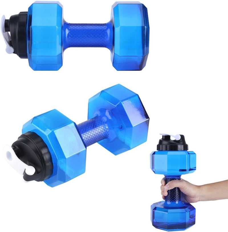 Laden Sie das Bild in Galerie -Viewer, Haltervormige waterfles 2,2 liter blauw - happygetfit.com
