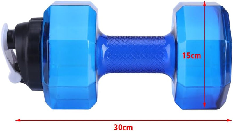 Laden Sie das Bild in Galerie -Viewer, Haltervormige waterfles 2,2 liter blauw - happygetfit.com
