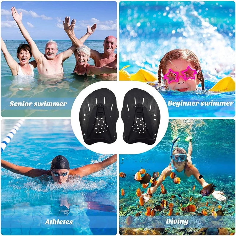 Laad afbeelding in Galerijviewer, Handpeddel, handpeddel, professionele zwemtrainingsschep, draagbaar, duurzaam, kleine schep, zwembadvliezen, trainingsaccessoires voor volwassenen, uniseks - happygetfit.com
