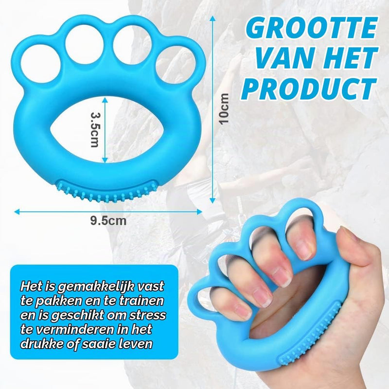 Bild im Galerie-Viewer laden, Handtrainer gripballen 4 stuks van elastisch rubber met verschillende weerstandsniveaus – handkrachttraining – stressballen - happygetfit.com
