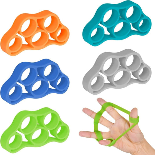 Handtrainer gripballen 4 stuks van elastisch rubber met verschillende weerstandsniveaus – handkrachttraining – stressballen - happygetfit.com