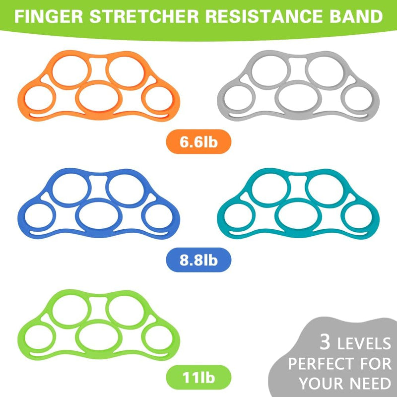 Bild im Galerie-Viewer laden, Handtrainer gripballen 4 stuks van elastisch rubber met verschillende weerstandsniveaus – handkrachttraining – stressballen - happygetfit.com
