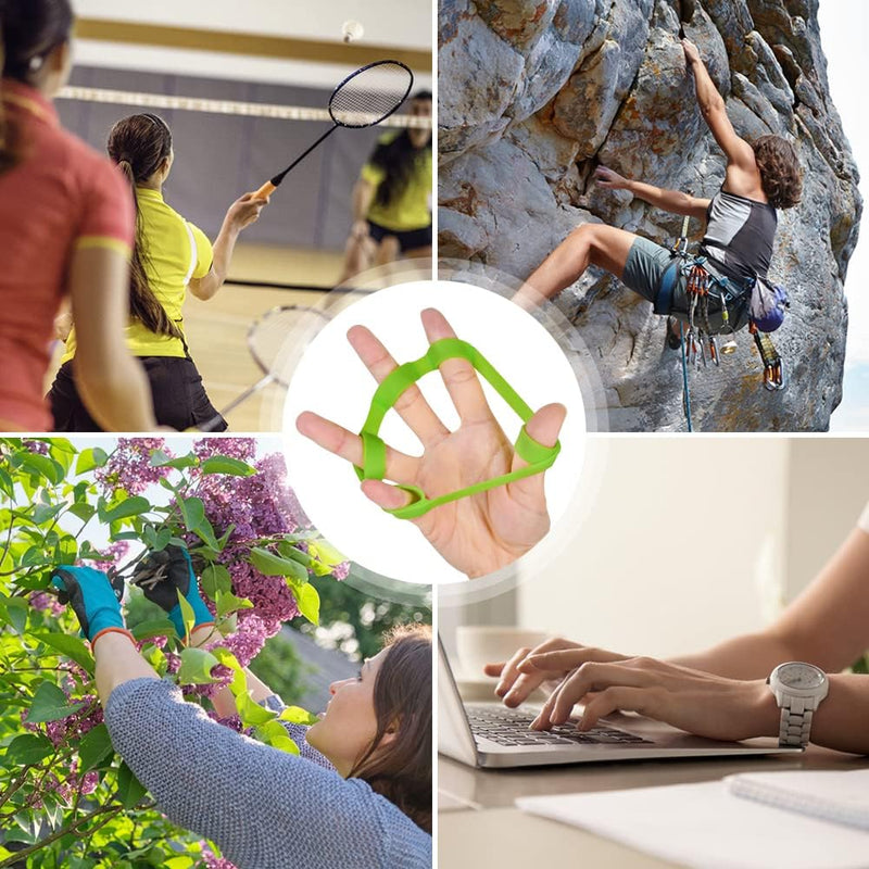 Bild im Galerie-Viewer laden, Handtrainer gripballen 4 stuks van elastisch rubber met verschillende weerstandsniveaus – handkrachttraining – stressballen - happygetfit.com
