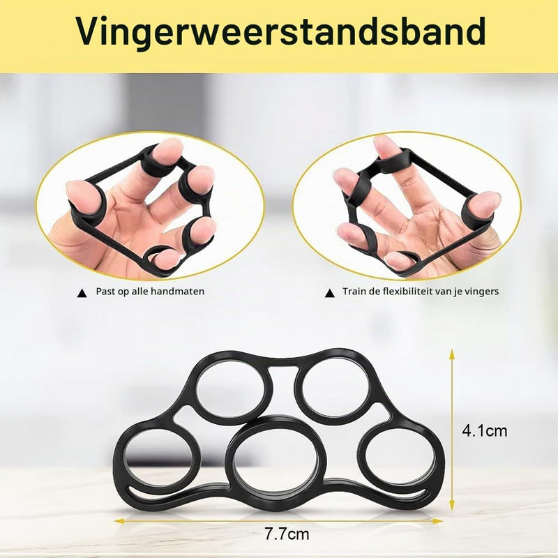 Charger l’image dans la visionneuse de galerie, Handtrainer set 5-delig met verstelbare weerstand van 5 tot 60 kg voor hand- en vingerkracht – griptraining – onderarmtraining - happygetfit.com
