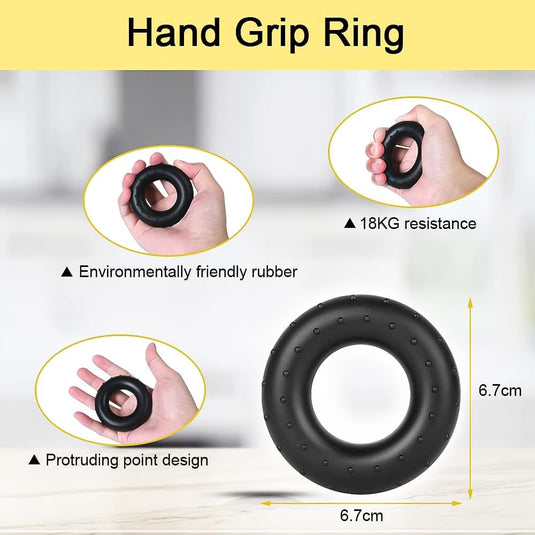 Handtrainer set 5-delig met verstelbare weerstand van 5 tot 60 kg voor hand- en vingerkracht – griptraining – onderarmtraining - happygetfit.com