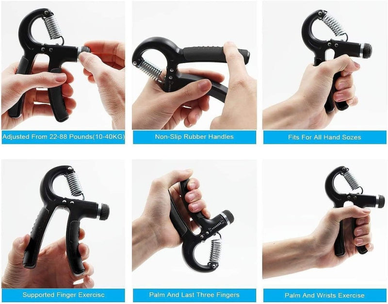 Load image into Gallery viewer, Handversterkers Verstelbare handgreeptrainer (10-60 kg) voor handknijper Onderarmgreep Vingeroefening voor mannen, vrouwen, senioren, tieners - happygetfit.com
