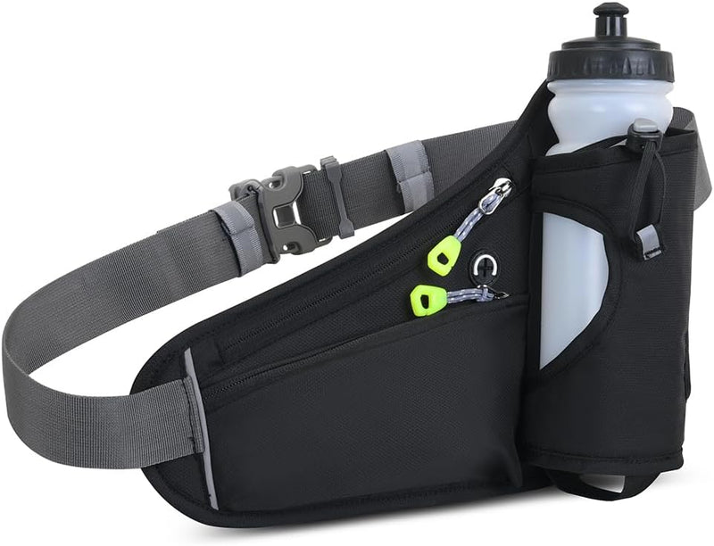 Charger l’image dans la visionneuse de galerie, Hardloop heuptas met 2 drinkflessen van 190 ml en verstelbare band voor sport wandelen en fietsen – drinkgordel – running belt - happygetfit.com

