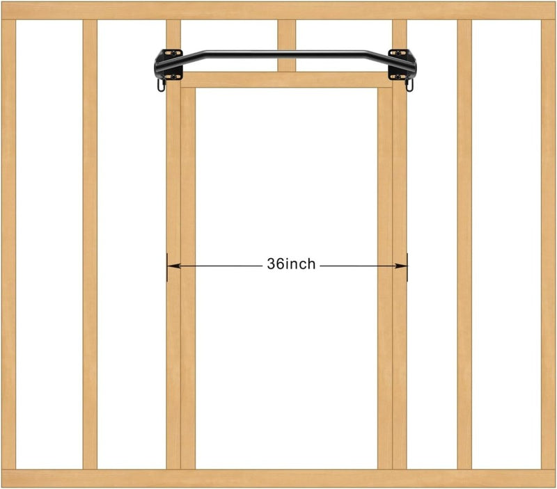 Laad afbeelding in Galerijviewer, Heavy-duty optrekstang voor wand en balk tot 227 kg met accessoireringen – pull-up bar – krachttraining - happygetfit.com
