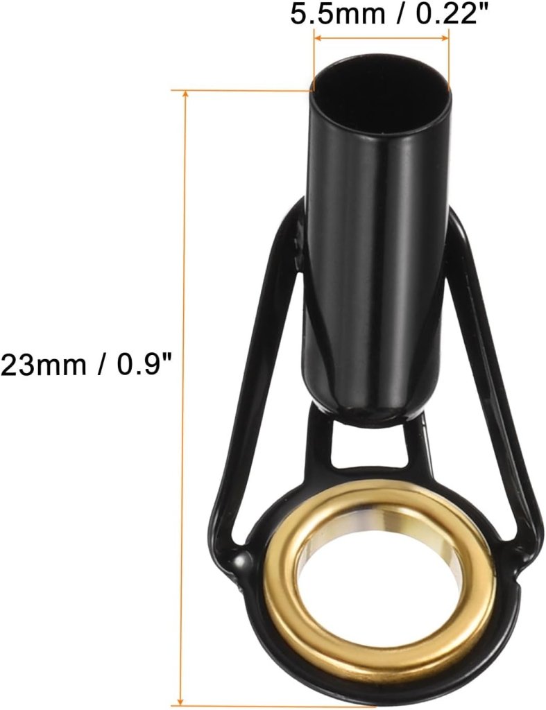 Laden Sie das Bild in Galerie -Viewer, Hengel topogen 3 stuks 1 mm van roestvrij staal zwart-goud – hengeltop reparatieset – visaccessoires - happygetfit.com
