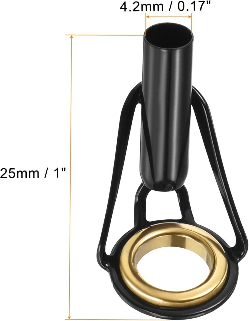 Laden Sie das Bild in Galerie -Viewer, Hengel topogen 3 stuks 1 mm van roestvrij staal zwart-goud – hengeltop reparatieset – visaccessoires - happygetfit.com
