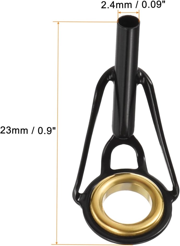 Laden Sie das Bild in Galerie -Viewer, Hengel topogen 3 stuks 1 mm van roestvrij staal zwart-goud – hengeltop reparatieset – visaccessoires - happygetfit.com
