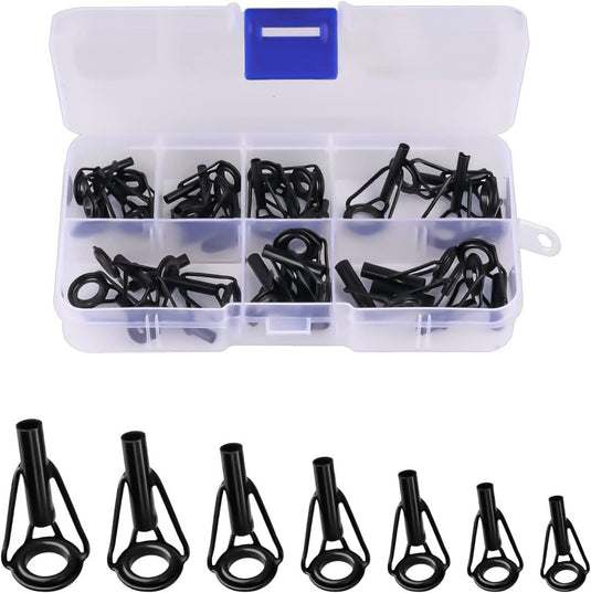 Hengeltop geleideogen reparatieset 35 stuks zwart - happygetfit.com