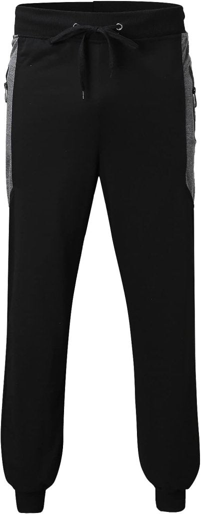 Załaduj obraz do przeglądarki galerii, Heren joggingbroek van katoenmix met zakken en print – sportbroek – trainingsbroek - happygetfit.com
