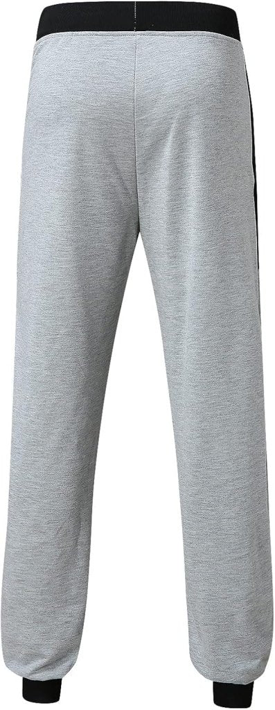 Załaduj obraz do przeglądarki galerii, Heren joggingbroek van katoenmix met zakken en print – sportbroek – trainingsbroek - happygetfit.com
