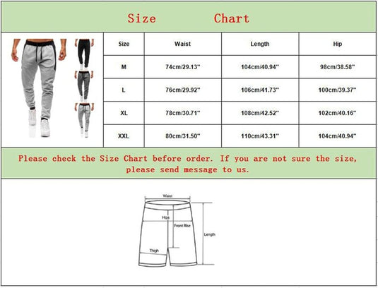 Heren joggingbroek van katoenmix met zakken en print – sportbroek – trainingsbroek - happygetfit.com