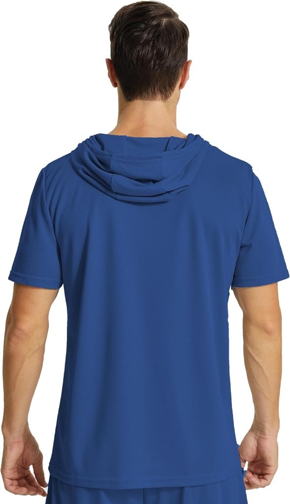 Chargez l'image dans la visionneuse de la galerie, Heren sport hoodie korte mouw polyester - happygetfit.com
