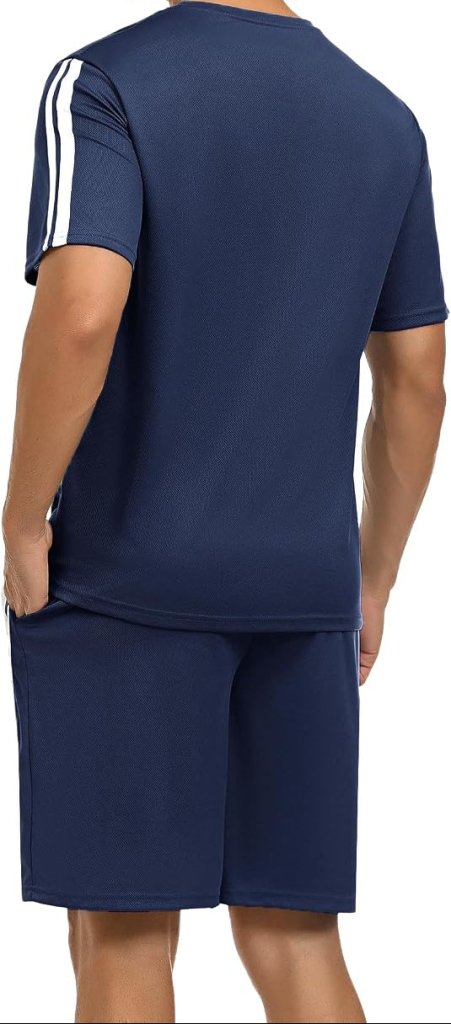Chargez l'image dans la visionneuse de la galerie, Heren sportset met T-shirt en korte broek - happygetfit.com
