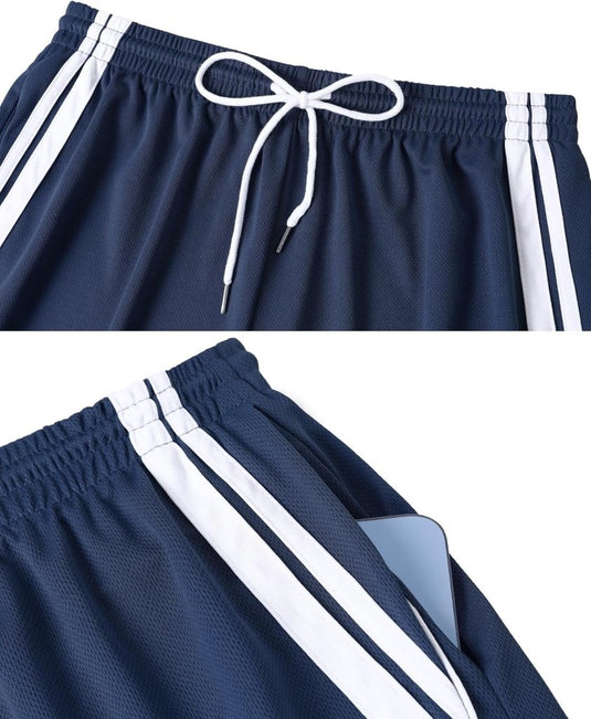 Heren sportset met T-shirt en korte broek - happygetfit.com