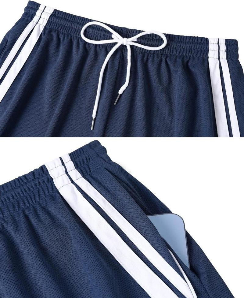 Chargez l'image dans la visionneuse de la galerie, Heren sportset met T-shirt en korte broek - happygetfit.com
